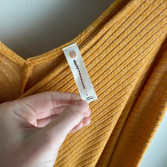 Daily Practice by Anthropologie Barre Midi Dress - Mustard Yellow - Size Small - Picture 9 of 16